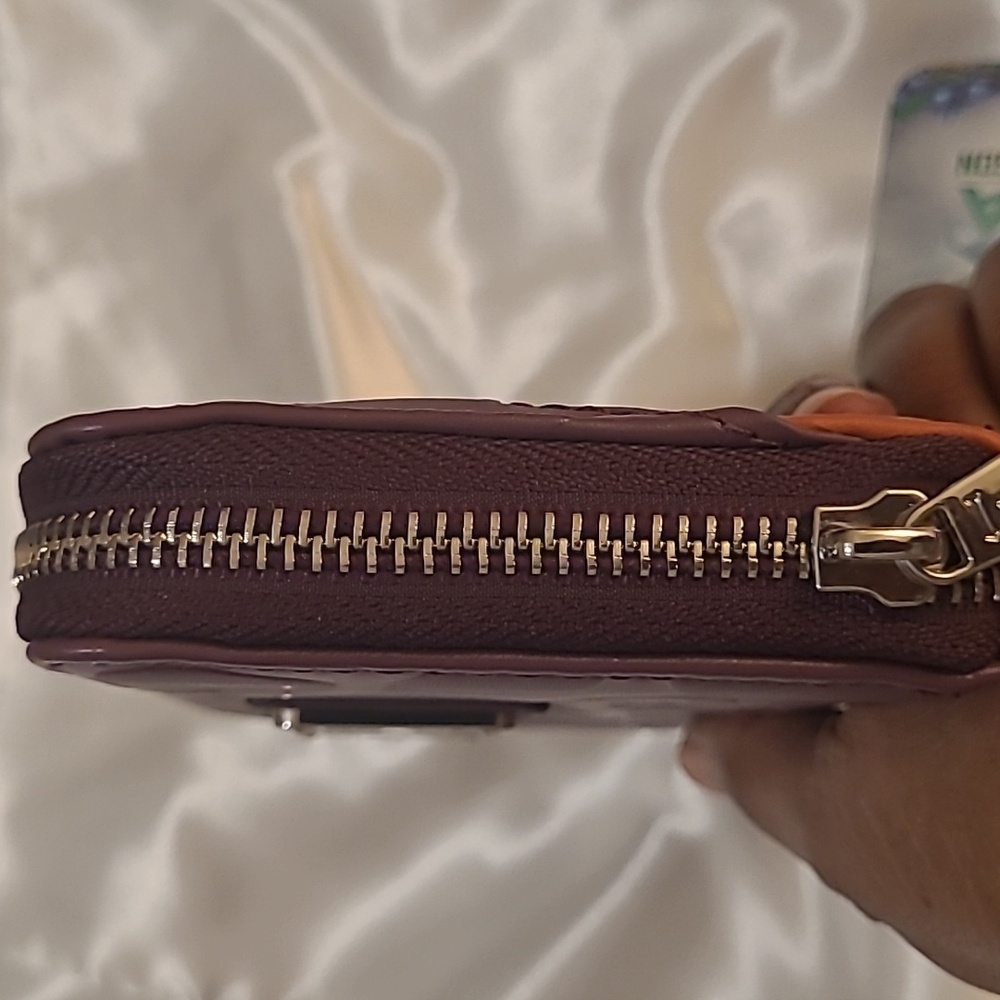 Loungefly Brown and Tan Zipper Wallet With Silver Hardware - Picture 5 of 11